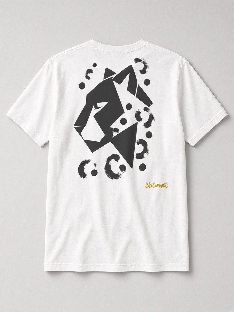 Abstract leopard side back-print t-shirt by No Comment
